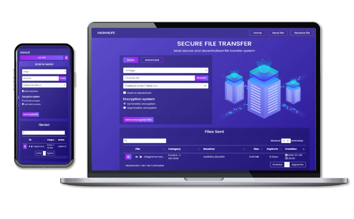 ZertiTransfer Hash4Life interface